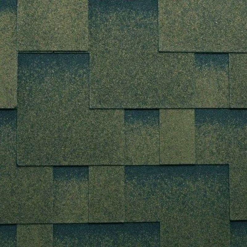 Гибкая битумная черепица Katepal Rocky (Роки), зелёный (тайга)